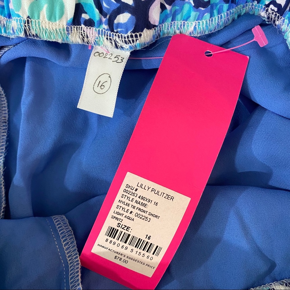 Lilly Pulitzer • Mylee Tie Front Shorts - Picture 6 of 7